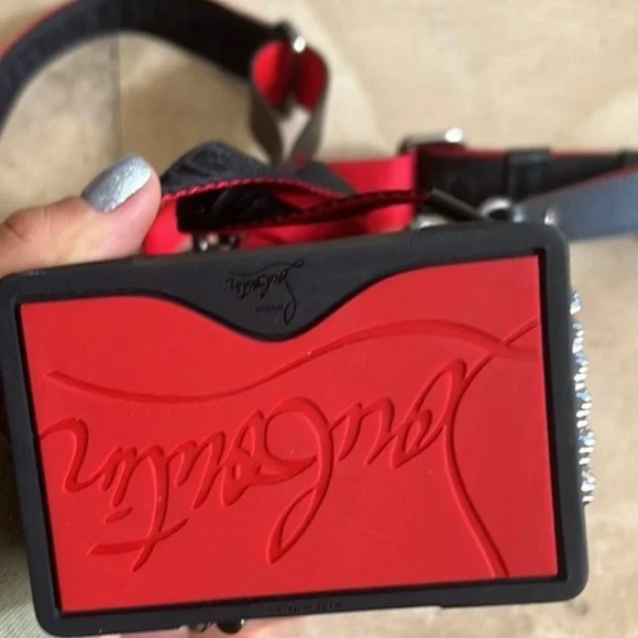 Christian Louboutin Mini Explorafunk Studded Leather Crossbody Backpack - Picture 3 of 8